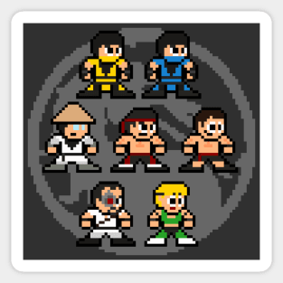 Pixelated Kombat Sticker